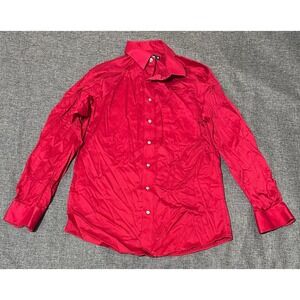 Murano Men's 15 1/2 33 Red Long Sleeve Shirt